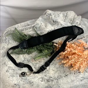 USA Gear Black Camera strap w/ memory card pocket